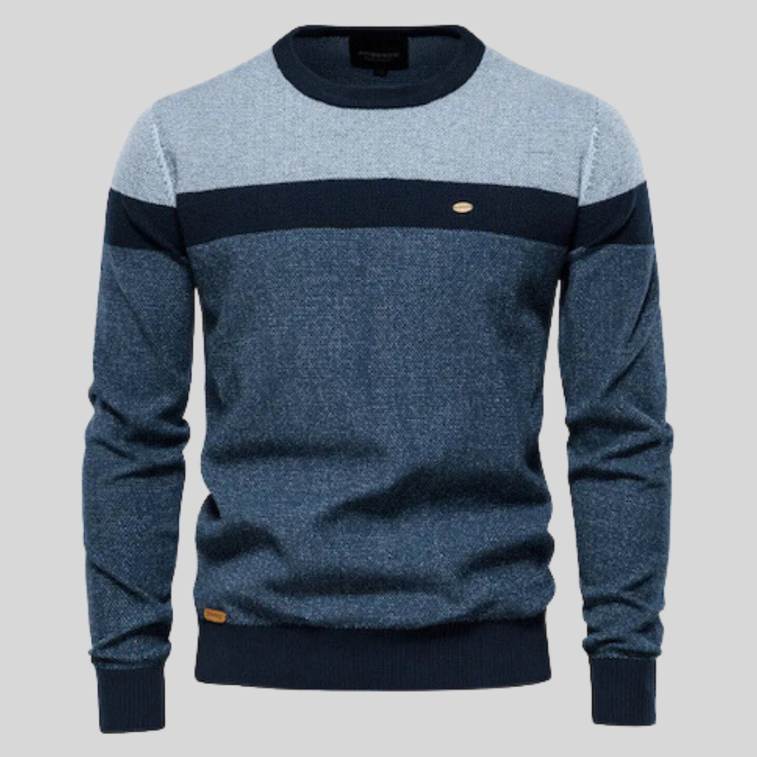Benjamin Men’s Cotton Pullover – Classic Lightweight Knit Sweater