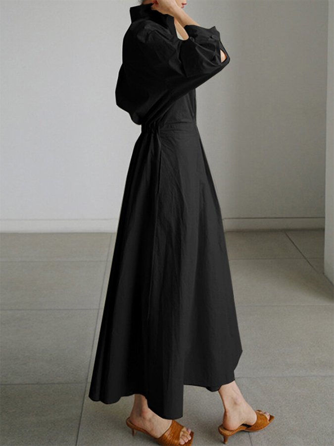 Mathilda | Elegant Shirt Dress with Buttons