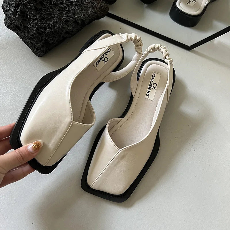 Lea | Slingback Sandals with Square Toe for Women