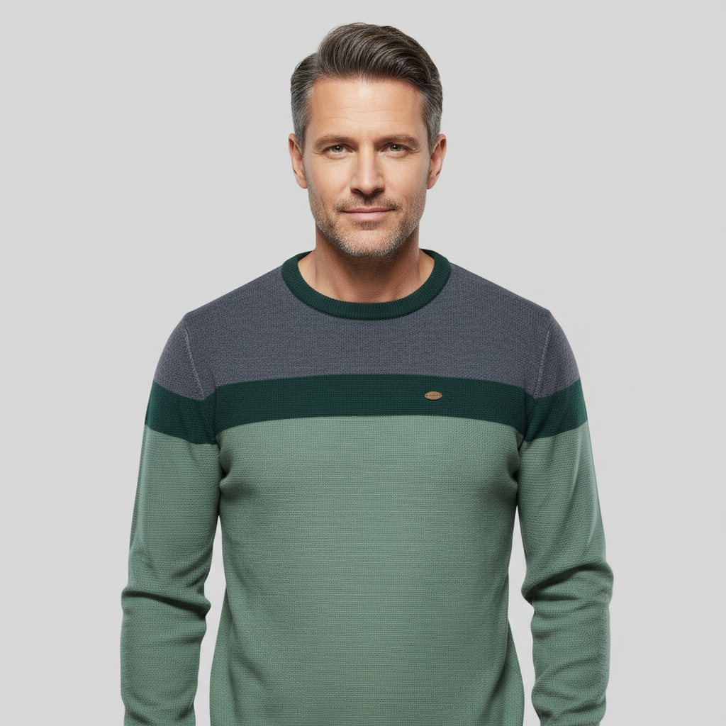 Benjamin Men’s Cotton Pullover – Classic Lightweight Knit Sweater